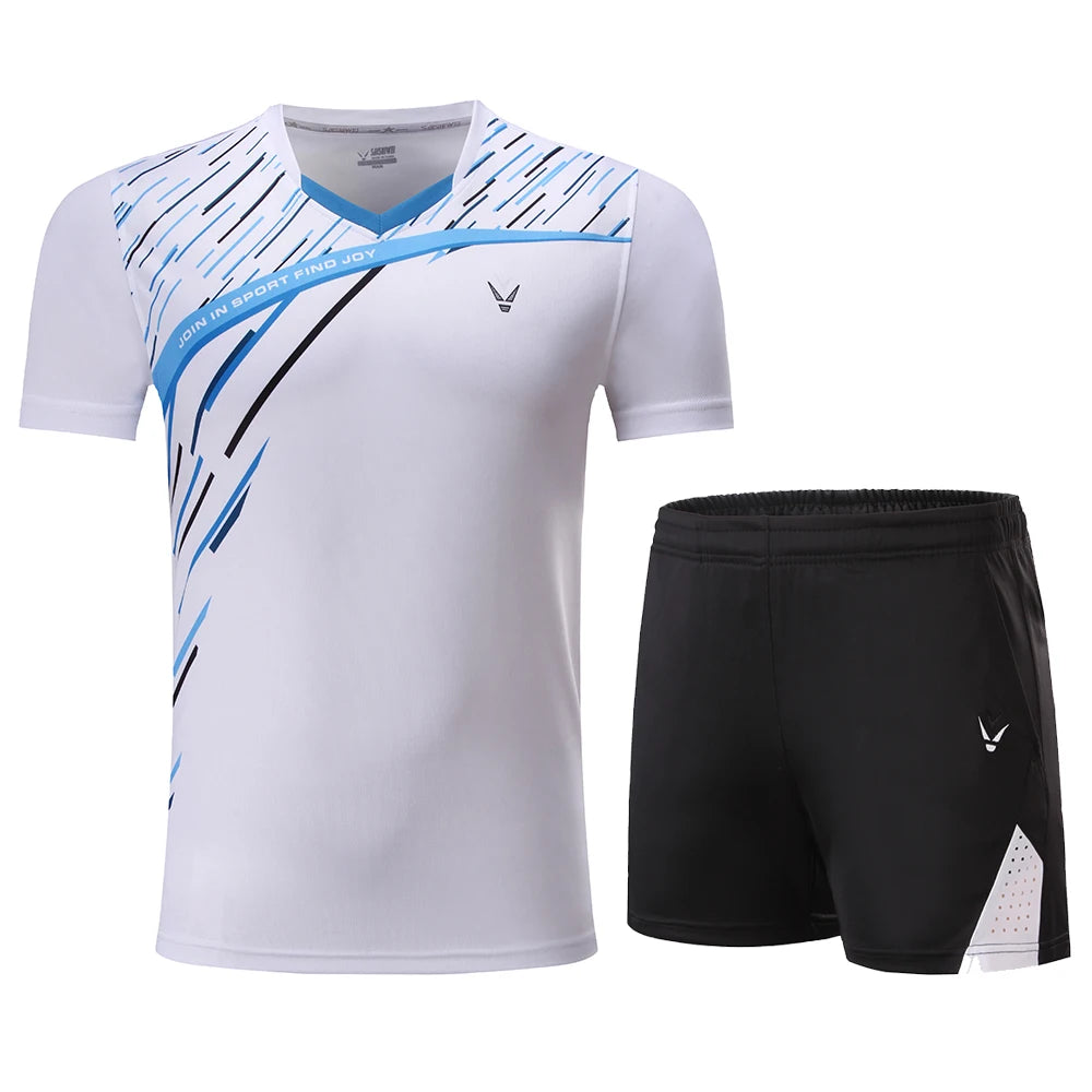 New Tennis Clothes Men Adult Badminton Clothes Men Table Sports Golf Polo Shirts Clothes, Running Exercise T-Shirts Sportswear