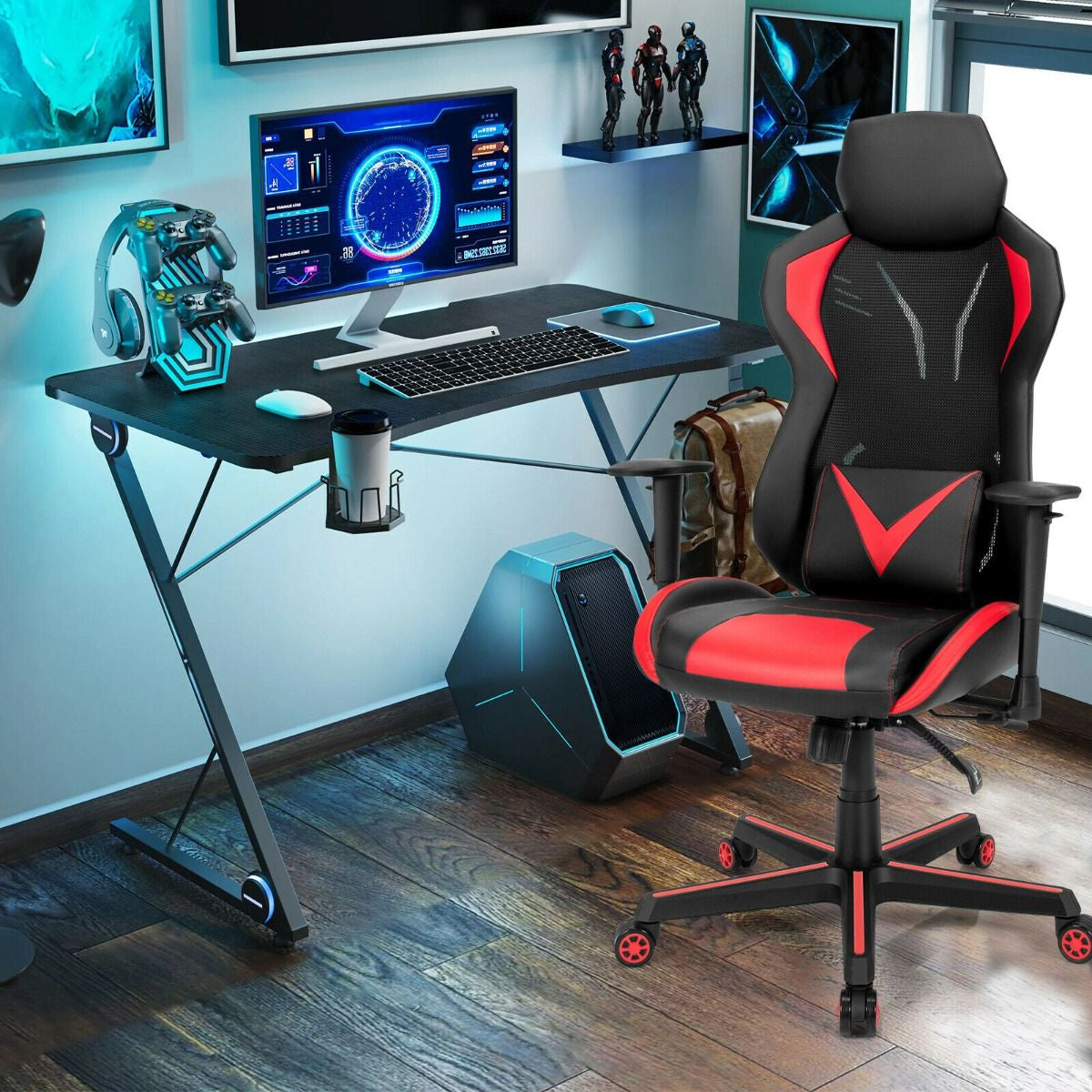 Ergonomic Gaming Chair with Tilting Function