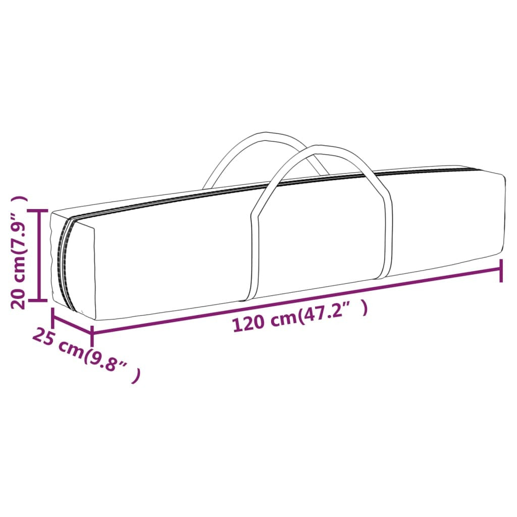 vidaXL Folding Party Tent with Sidewalls Black 2x2 m