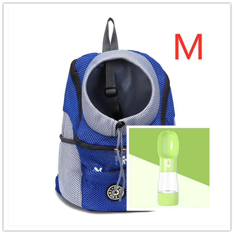 Pet Dog Carrier Carrier for Dogs Backpack Out Double Shoulder Portable Travel Outdoor Carrier Bag Mesh