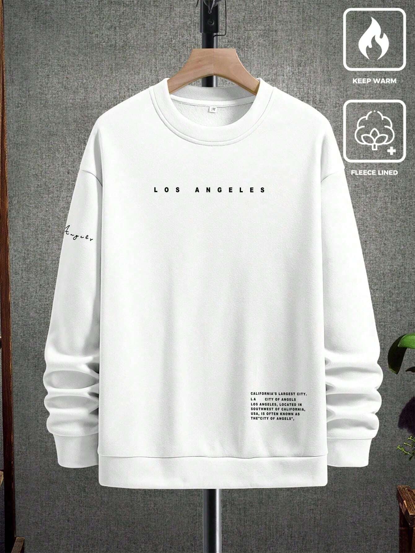 Manfinity Homme Men Slogan Graphic Sweatshirt