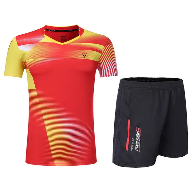 New Tennis Clothes Men Adult Badminton Clothes Men Table Sports Golf Polo Shirts Clothes, Running Exercise T-Shirts Sportswear