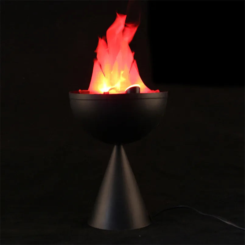 Halloween Decoration Simulation Fake Flame Fire Basin Decoracion De Halloween Party Horror Accessories Electric Festival Props