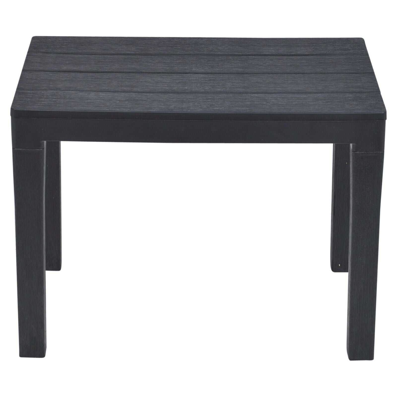 Large Black Plastic Garden Table Bench Weather Proof Plastic Furniture Outdoor