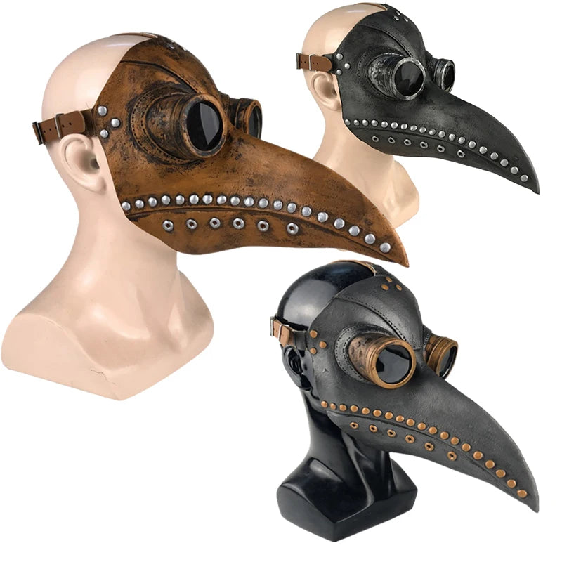 Medieval Steampunk Plague Doctor Bird Beak