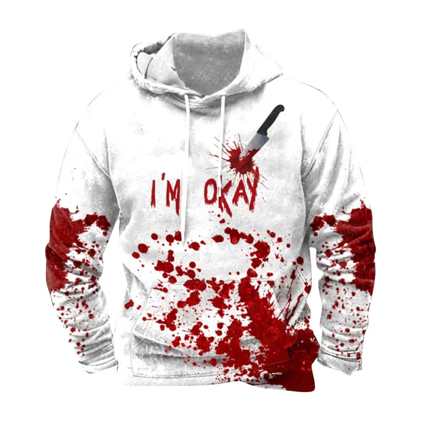 Bloody Halloween Print Casual Hoodie Holiday Costume