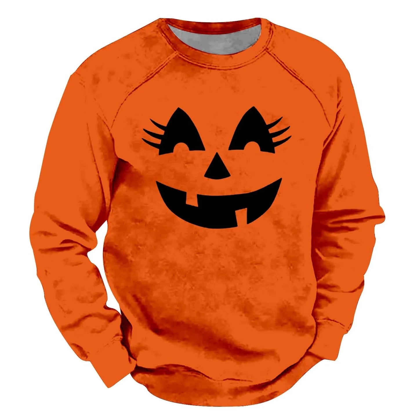 Men's Pumpkin Print Long Sleeve Sweatshirt