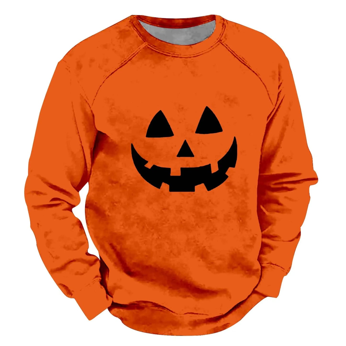 Men's Pumpkin Print Long Sleeve Sweatshirt