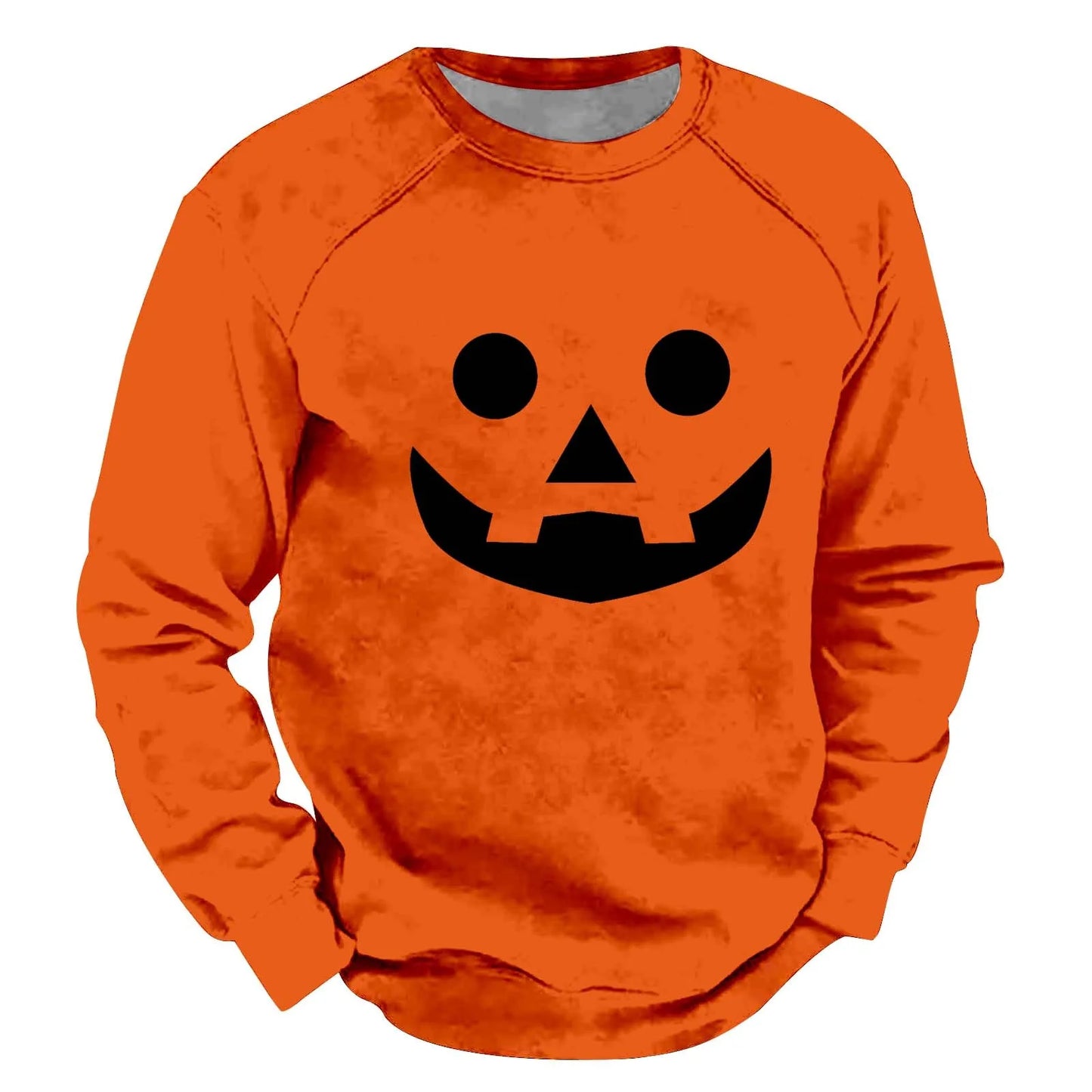 Men's Pumpkin Print Long Sleeve Sweatshirt