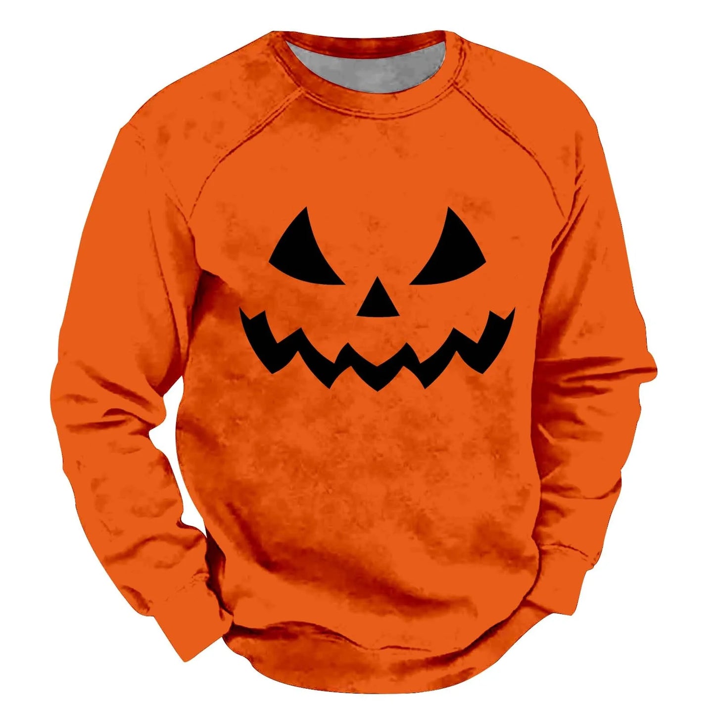 Men's Pumpkin Print Long Sleeve Sweatshirt