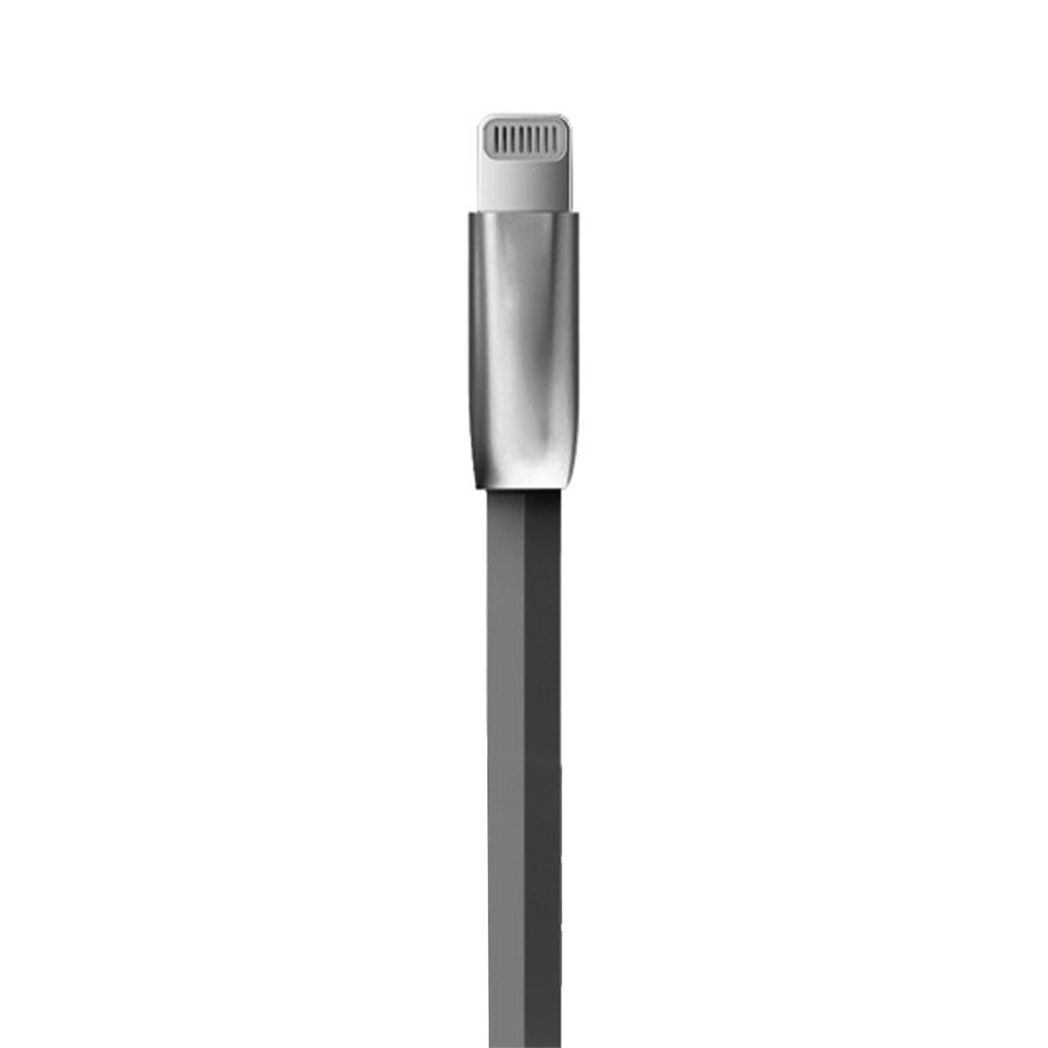 Spring Zinc Alloy Lightning to USB Sync and Charge Cable - 1 Metre, Space Grey