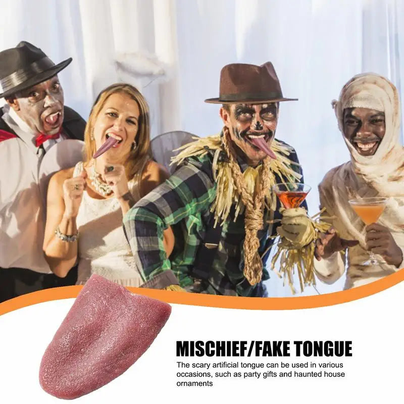 Realistic Halloween Prank Tongue Tool for Women