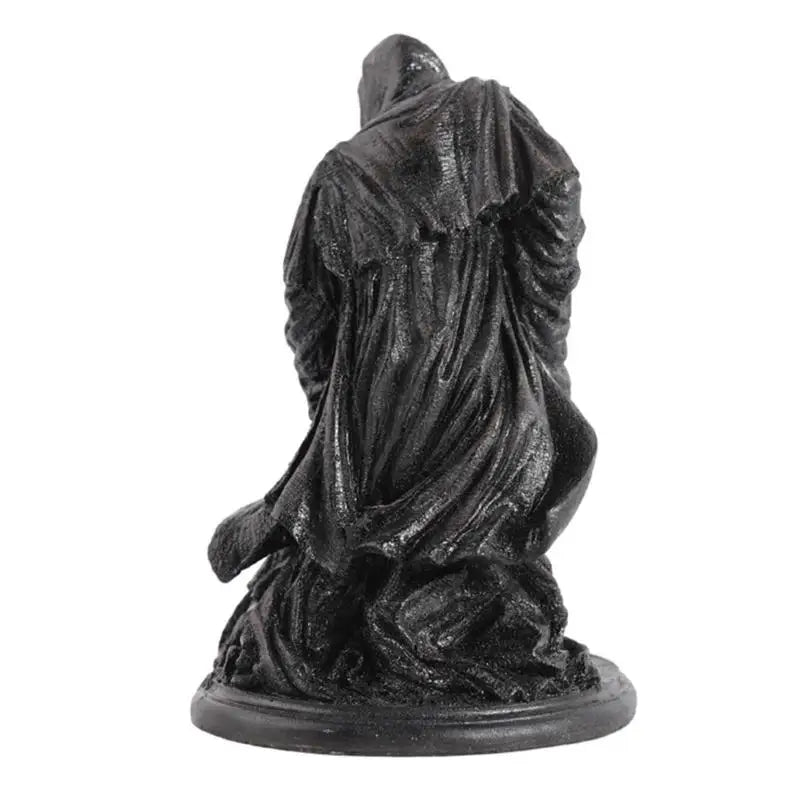 Gothic Holy Death Black Reaper Statue