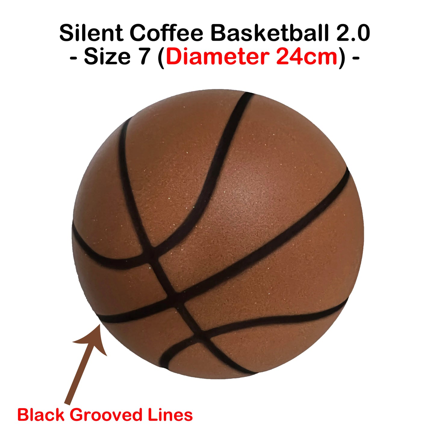 Bouncing Mute Ball Indoor Silent Basketball 24Cm Foam Basketball Silent Soft Ball Air Bounce Basket Ball Size 3/5/7 Sports Toy