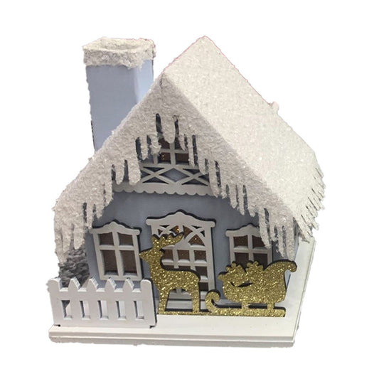 LED Decoration - Christmas Sleigh Scene House