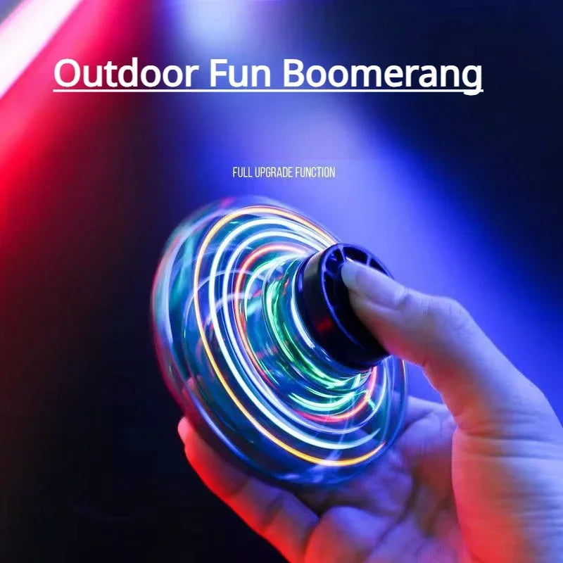 Creative Outdoor Fun Boomerang Fidget Spinner Hand Controlled Mini Drone UFO Flying Toy 360 Degree Rotating Magic Flying Spinner