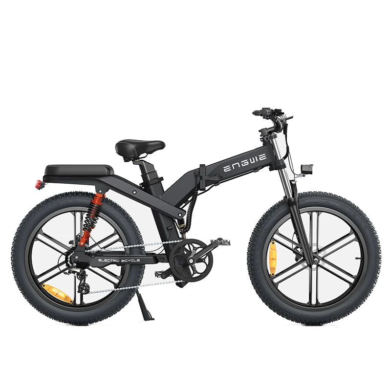 [UK DIRECT]  X26 19.2Ah+10Ah Dual Batteries 1000W Folding Electric Bike 26*4.0 Inch Fat Tire 120-150Km Mileage Range E Bike for Mountain Snowfield Road Triple Suspension System Dual Oil Disc Brake for All-Terrain Roads Mountain E-Bike