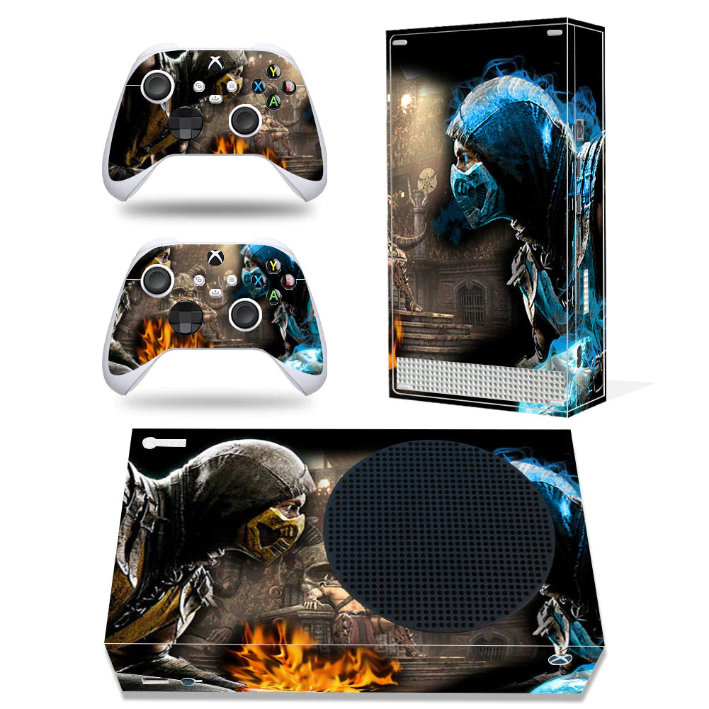 GAMEGENIXX Skin Sticker Duel Game Removable Cover PVC Vinyl for Xbox Series S Console and 2 Controllers