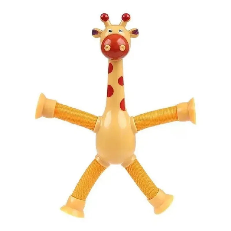 4 Pack Telescopic Suction Cup Giraffe Toy Sensory Tubes for Boys Girls Autistic Travel Toys for Christmas Gift