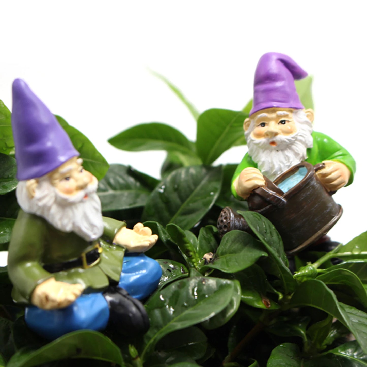 5Pcs Fairy Garden Miniatures Gnome Dwarfmini Gnome Figurines Garden Gnomes and Fairys Resin Dwarf for Terrarium