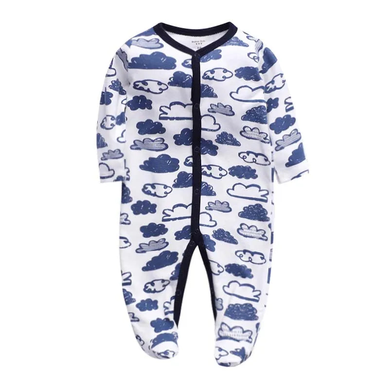 6Piece/Lot Baby Clothes Full Sleeve Cotton Infantis Baby Clothing Romper Cartoon Costume 3 6 9 12 M Newborn Boy Girl Clothes