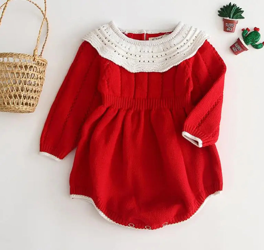 Spring Baby Clothes Girls Romper Autumn Long Sleeve Baby Girl Knit Hollow Out Rompers Baby Jumpsuit Baby Clothes