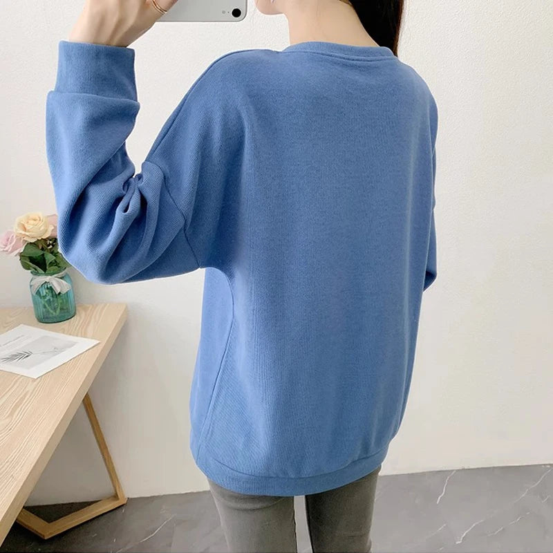 Pregnancy Clothes Autumn Breastfeeding Sweater Themselves for Nursing Mothers Breastfeeding Clothes Pregnant Clothes 9190