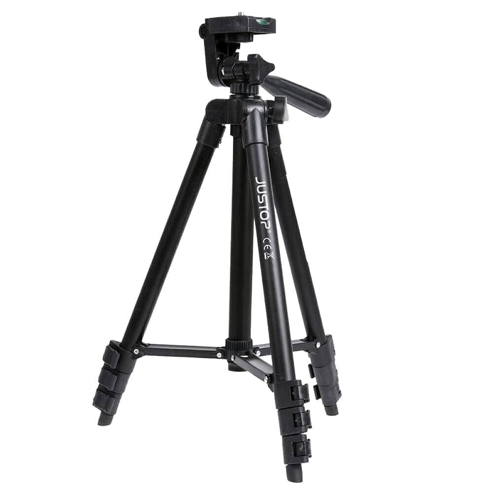 Lightweight Aluminium Tripod Telescopic Camera DSLR Stand with Phone Holder UK