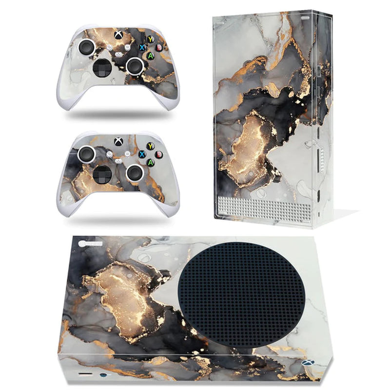 GAMEGENIXX Skin Sticker Duel Game Removable Cover PVC Vinyl for Xbox Series S Console and 2 Controllers