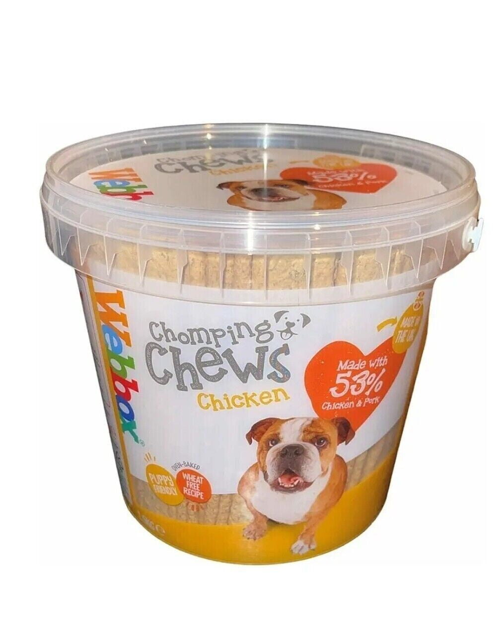 Webbox Chomping Chews Chicken and Pork for Dogs Natural Food Treats 1.5Kg