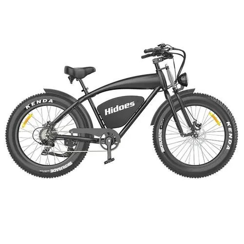 Hidoes B3 Electric Mountain Bike 26*4.0 Inch Off-Road Fat Tires 1200W Brushless Motor 25Km/H Max Speed 48V 17.5Ah Battery for 50-60KM Mileage