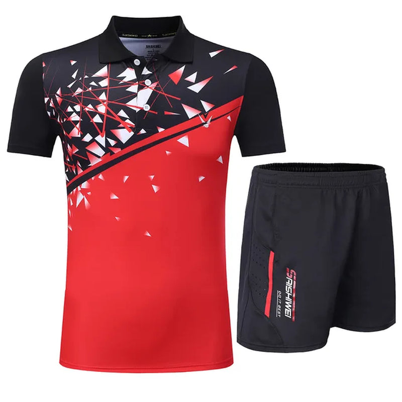 New Tennis Clothes Men Adult Badminton Clothes Men Table Sports Golf Polo Shirts Clothes, Running Exercise T-Shirts Sportswear