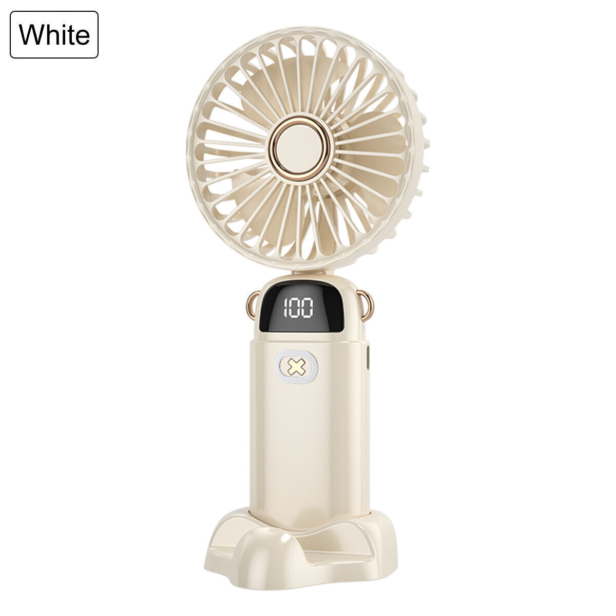 Portable Hand-Held Fan Mini Folding Desk Fan Cooler Cooling USB Rechargeable UK