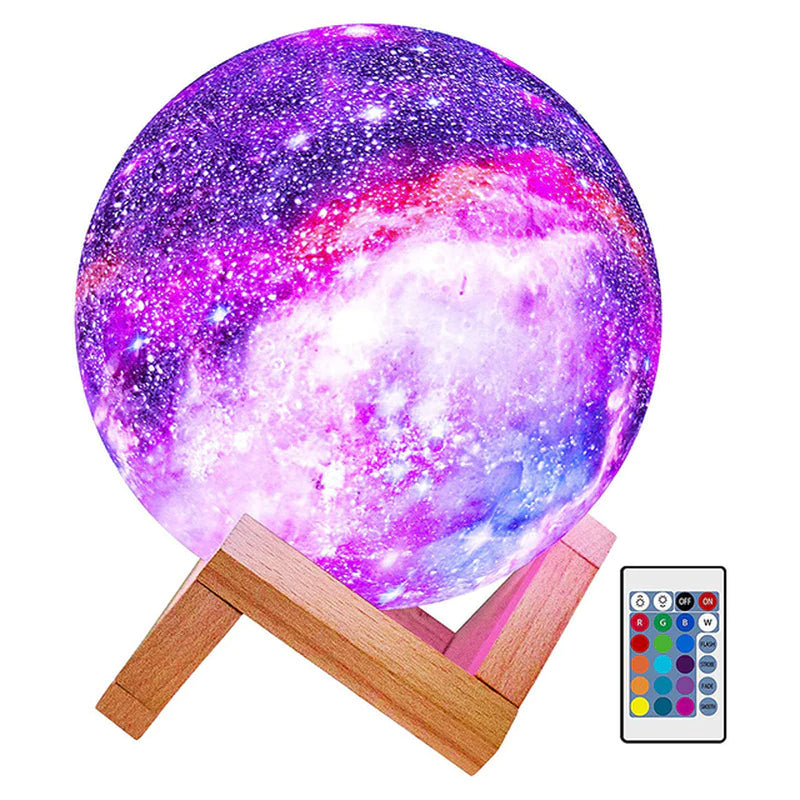 Moon Lamp Kids Night Light Galaxy Lamp 16 Colors LED 3D Star Moon Light Change Touch and Remote Control Galaxy Light for Gifts