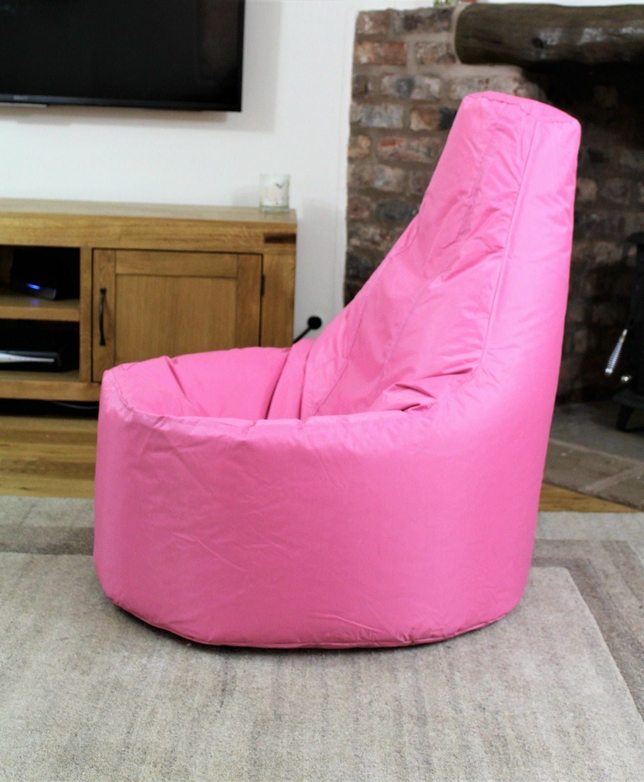 Bean Bag Large Pink Gamer Seat Beanbag Adult Outdoor Gaming Garden Big Chair