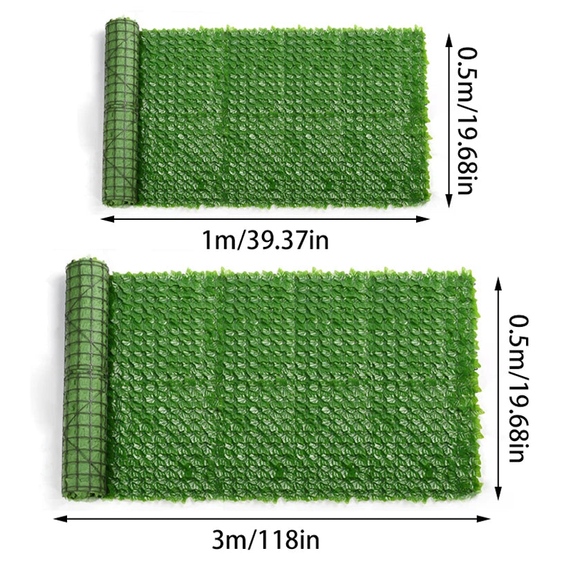 Artificial Ivy Leaf Balcony Screen Fences for Garden Privacy Garden Ornaments Plastic Garden Border Yard and Garden Home Decor