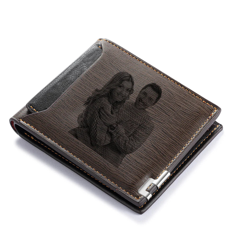 Custom Gift PU Leather Custom Photo Wallet