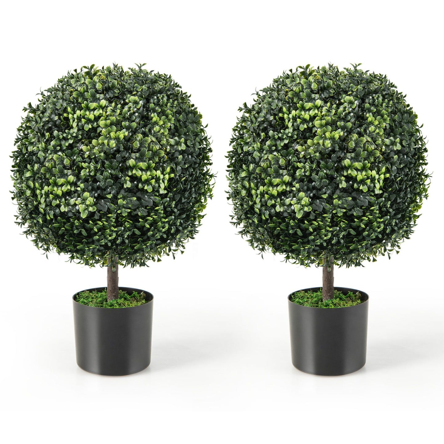 Artificial Ball Tree Set of 2 for Office and Porch