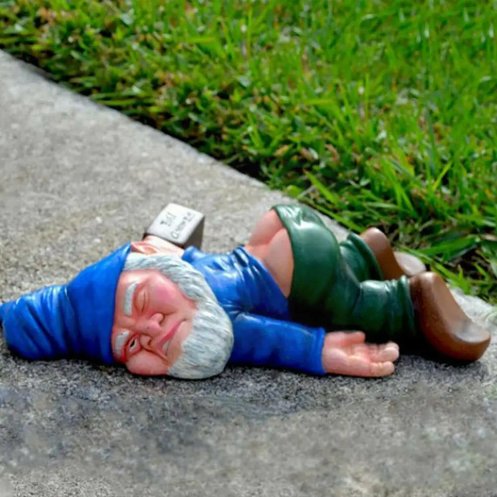 Funny Gnome Ornaments Resin Figurines Naughty Garden Gnome Garden Decoration Figurines Villa Home Garden Statue Decoartion Gnome