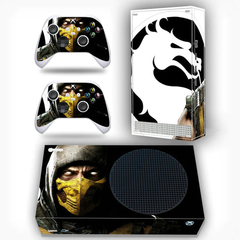 GAMEGENIXX Skin Sticker Duel Game Removable Cover PVC Vinyl for Xbox Series S Console and 2 Controllers