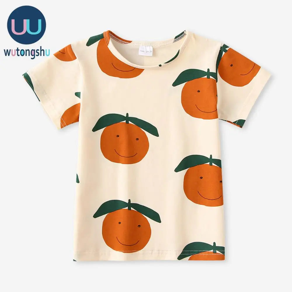 Toddler Boy Girl Clothes Family Matching Clothes Cotton Casual T-Shirt + Dresses Orange Baby Romper + Legging Kids Tees Clothes