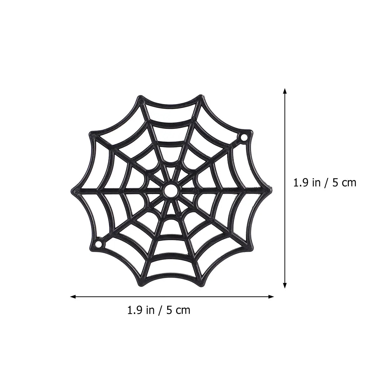 50Pcs Plastic Cobweb Halloween Spider Web Holiday Accessories for Halloween Decoration Black Halloween Cobweb Decorations