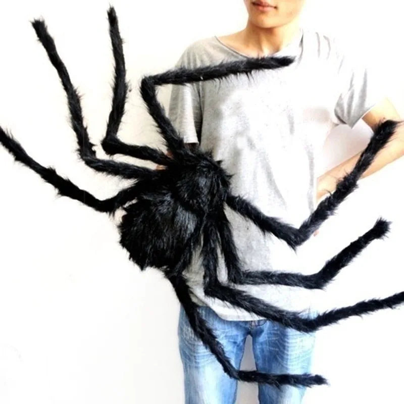 30Cm/50Cm/75Cm Halloween Black Spider Halloween Decoration Haunted House Prop Indoor Outdoor Giant Decor Kids Favors Halloween