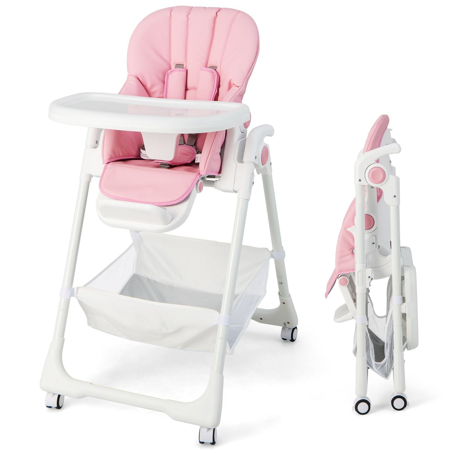 Baby Highchair with Safe, Adjustable and Folding Design