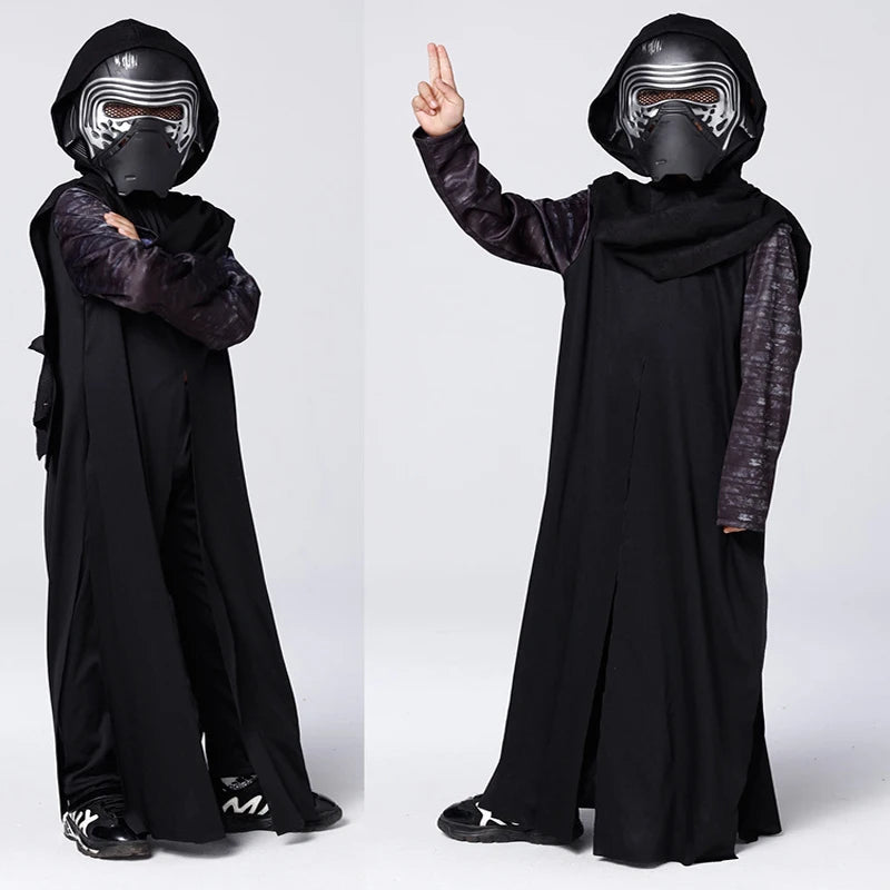 Boys Deluxe Movie Wars Wars Jedi Warrior Cosplay Costume Anakin Skywalker Costume Tunic for Children Kids Boys Halloween Costume