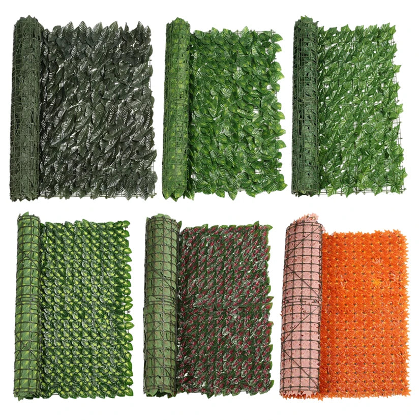 Artificial Ivy Leaf Balcony Screen Fences for Garden Privacy Garden Ornaments Plastic Garden Border Yard and Garden Home Decor