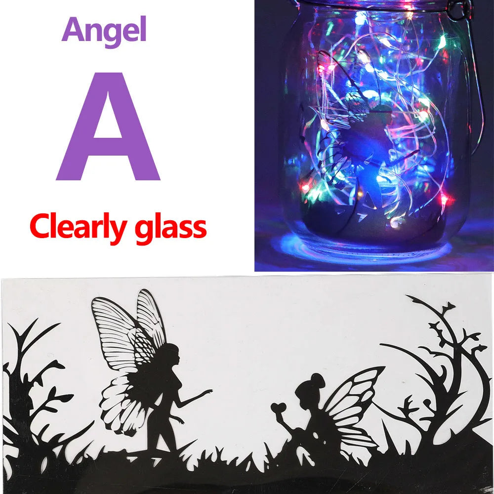 Solar Light Outdoor Fairy Lantern Hanging Glass Mason Jar Sun Garland Led Lamp for Tree Garden Fence Lawn Wedding Party Decor