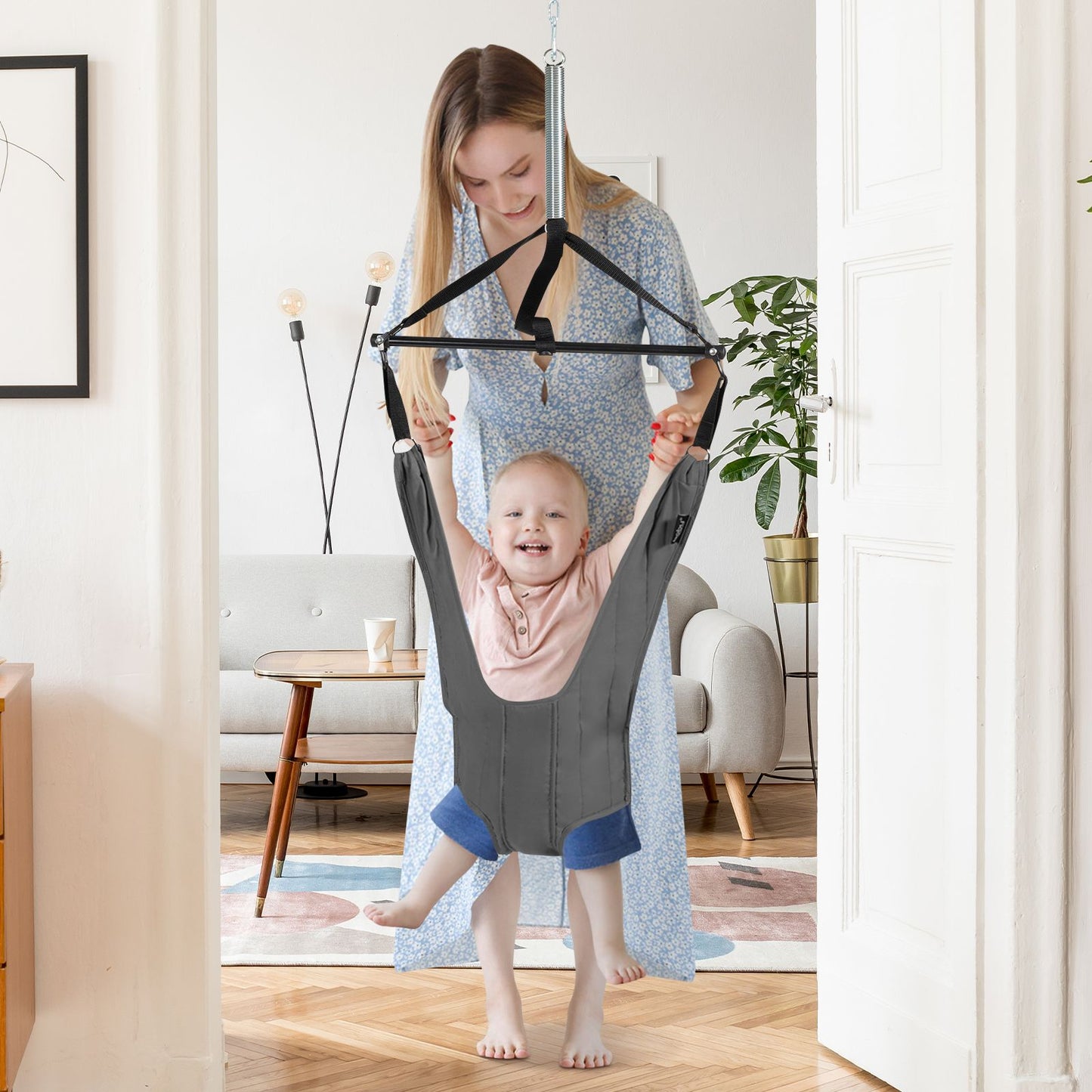 Baby Bouncer Jumper Exerciser with High-Strength Fixing Clamp