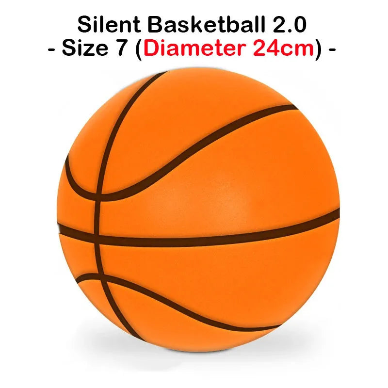 Bouncing Mute Ball Indoor Silent Basketball 24Cm Foam Basketball Silent Soft Ball Air Bounce Basket Ball Size 3/5/7 Sports Toy