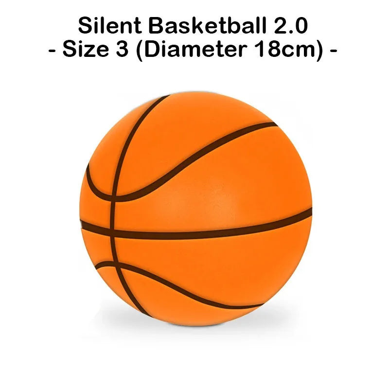 Bouncing Mute Ball Indoor Silent Basketball 24Cm Foam Basketball Silent Soft Ball Air Bounce Basket Ball Size 3/5/7 Sports Toy